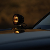 Thumbnail for Rigid Industries 360-Series 4in Fog w/ Amber PRO Lens - White (Pair)