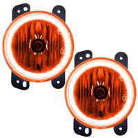 Thumbnail for Oracle Lighting 10-15 Jeep Wrangler JK Pre-Assembled LED Halo Fog Lights -Amber SEE WARRANTY