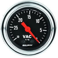 Thumbnail for AutoMeter Gauge Vacuum 2-1/16in. 30Inhg Mechanical Traditional Chrome