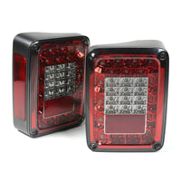 Thumbnail for Rugged Ridge Led Tail Light Set Smoke 07-18 Jeep Wrangler