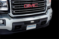 Thumbnail for Putco 15-19 GMC Sierra HD SS Black Punch Bumper Grille Insert w/Flush 6in Luminix Lightbar