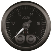 Thumbnail for Autometer Stack 52mm 8-18V Pro-Control Battery Voltage Gauge -Black