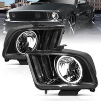 Thumbnail for ANZO 2005-2009 Ford Mustang Crystal Headlights w/ Halo Black (CCFL)
