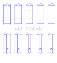 Thumbnail for King Toyota 22R Crankshaft Main Bearing Set