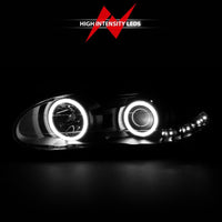 Thumbnail for ANZO 1998-2002 Chevrolet Camaro Projector Headlights w/ Halo Black