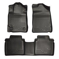 Thumbnail for Husky Liners 07-11 Toyota Camry (All) WeatherBeater Combo Black Floor Liners (One Piece for 2nd Row)