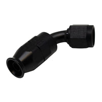 Thumbnail for DeatschWerks 6 AN Female Flare Swivel 60-Degree Hose End PTFE - Anodized Matte Black