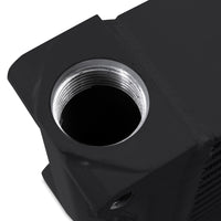 Thumbnail for Mishimoto Heavy-Duty Oil Cooler - 17in. Same-Side Outlets - Black