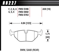 Thumbnail for Hawk 92-95 BMW 325iS / 96-02 BMW M3 DTC-70 Race Rear Brake Pads