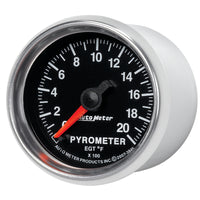 Thumbnail for Autometer GS 0-2000 degree F Full Sweep Electronic Pyrometer Gauge