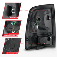 Thumbnail for ANZO 09-18 Dodge Ram 1500 Full LED Tailights w/ Sequential Black Housing/Clear Lens