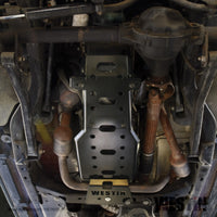 Thumbnail for Westin/Snyper 07-17 Jeep Wrangler Oil Pan/Transmission Skid Plate - Textured Black