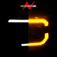 Thumbnail for ANZO 12-15 Toyota Tacoma Projector Headlights - w/ Light Bar Switchback Black Housing