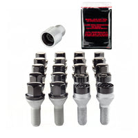 Thumbnail for McGard 5 Lug Hex Install Kit w/Locks (Cone Seat Bolt) M12X1.25 / 17mm Hex / 25.6mm Shank L. - Black
