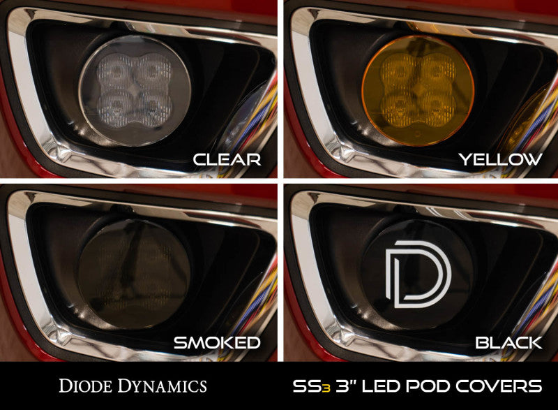 Diode Dynamics SS3 LED Pod Cover Round - Black