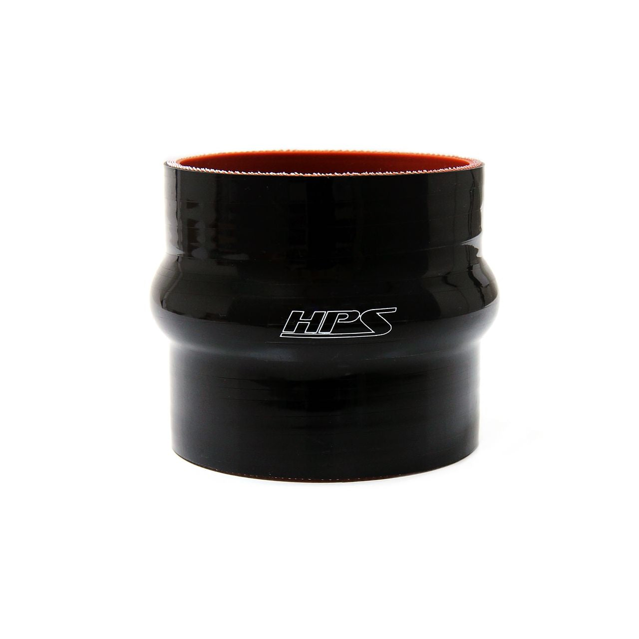 HPS 1-5/8" ID , 6" Long High Temp 4-ply Reinforced Silicone Hump Coupler Hose Black (41mm ID , 152mm Length)