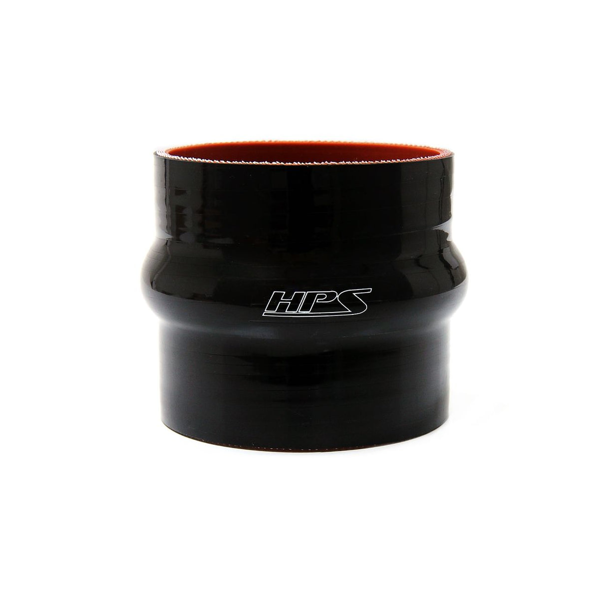 HPS 1.5" ID , 6" Long High Temp 4-ply Reinforced Silicone Hump Coupler Hose Black (38mm ID , 152mm Length)