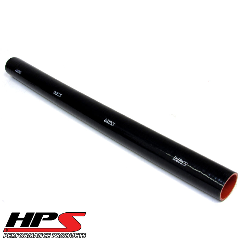 HPS 1-5/8" ID , 3 Feet Long High Temp 4-ply Reinforced Silicone Coolant Tube Hose Black (41mm ID)